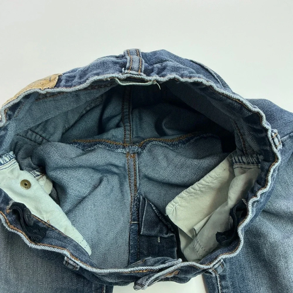The Children's Place Blue Bootcut Jeans Kids Size 8 Adjustable Waist Denim